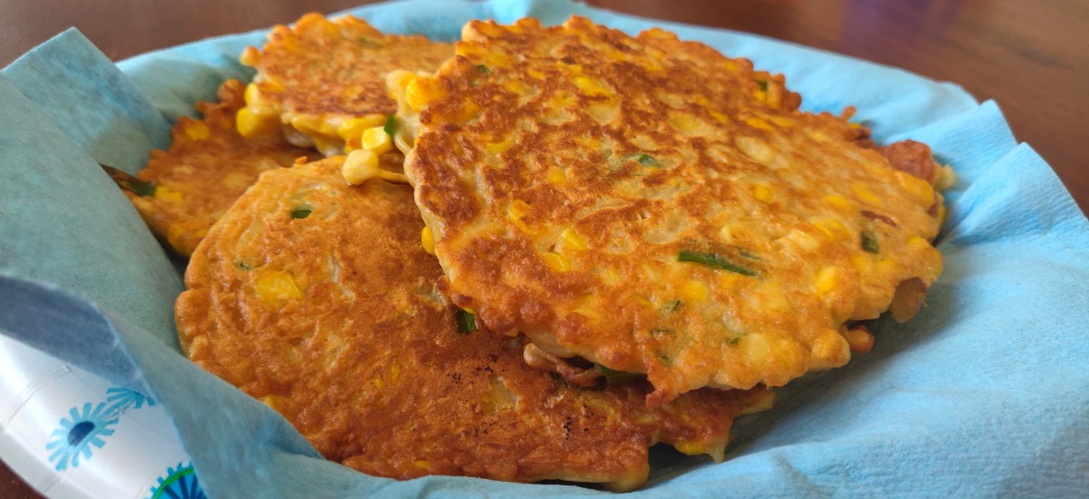 2-Minute Noodle Corn Pancakes