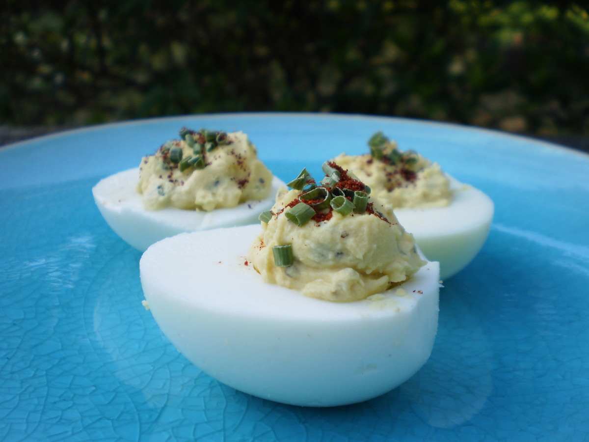 A Little Bit Spicy Deviled Eggs!