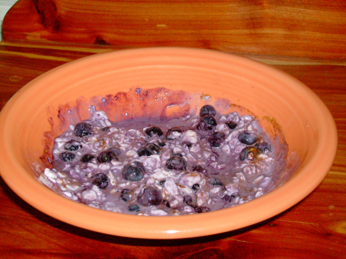 1-Minute Blueberries &amp; Cream