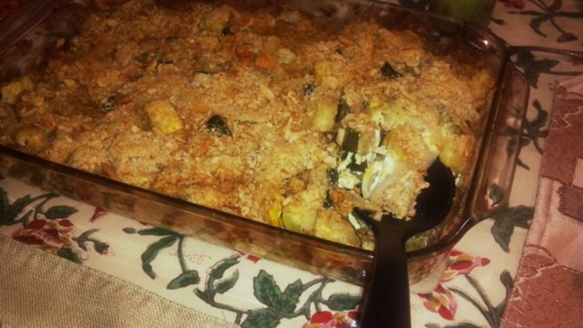 2Bleus Zucchini & Yellow Squash Casserole