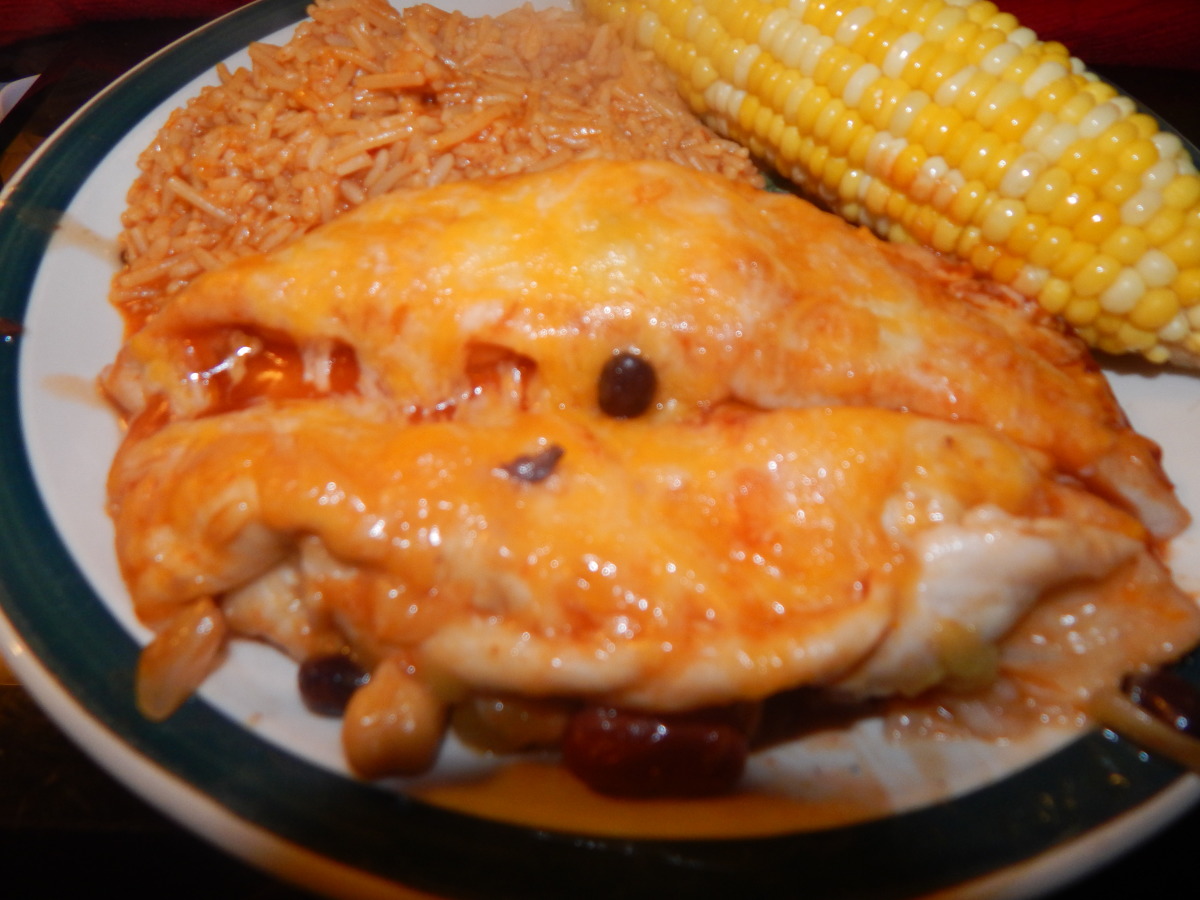 4 Bean Enchiladas
