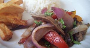 Vegetarian Lomo Saltado (Portobellos Salta