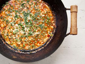 Vegetarian Mapo Tofu with Peas Recipe