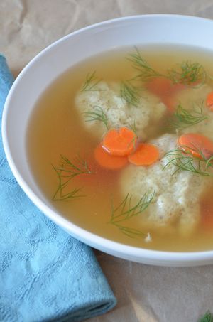 Vegetarian Matzo Ball Soup for Passover recipes