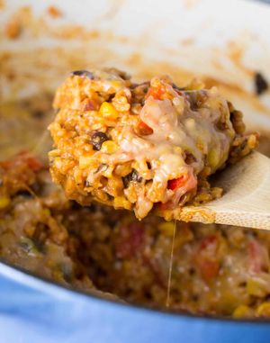Vegetarian Mexican Rice Casserole