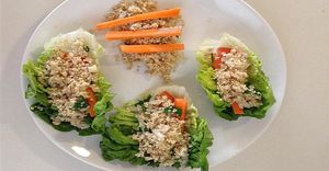 Vegetarian Millet Lettuce Wraps