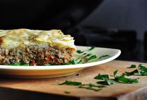 Vegetarian Mushroom Moussaka – with a Vegan Version