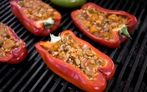 Vegetarian Pelauâ€“Stuffed Peppers recipes