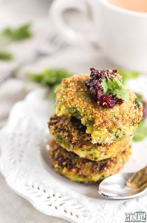 Vegetarian Potato Cakes with Cranberry Orange Chutney rec...