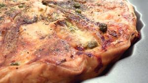 Vegetarian Quiche Recipe with Cheese &