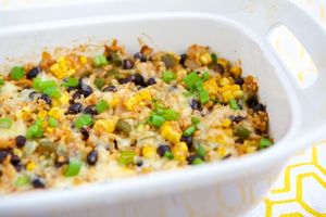 Vegetarian Rice & Bean Casserole