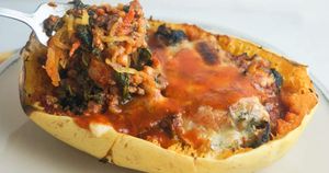 Vegetarian Spaghetti Squash Lasagna Boats recipes