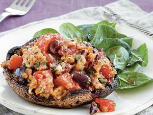 Vegetarian Stuffed Mushrooms