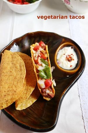 Vegetarian tacos recipe | Easy vegetarian tacos recipes